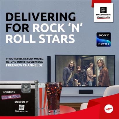 Delivering for businesses, individuals and now rock stars too!